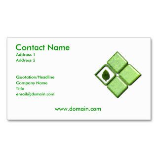 Go Green Business Card