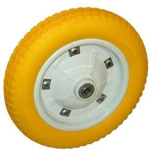 Tricam MH2410 Universal 13 Inch No Flat Wheelbarrow Tire, Yellow (Discontinued by Manufacturer)  Patio, Lawn & Garden