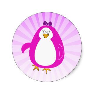 Miss Penguin Mini Sticker