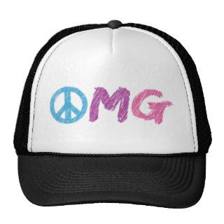omg peace sign trucker hats