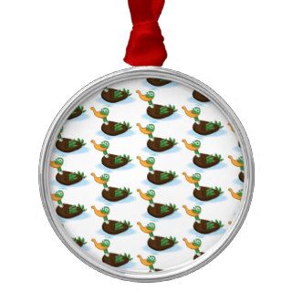 Cartoon Duck Christmas Tree Ornaments