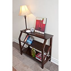 Normandy Tobacco Brown Cross Hatch Bookcase