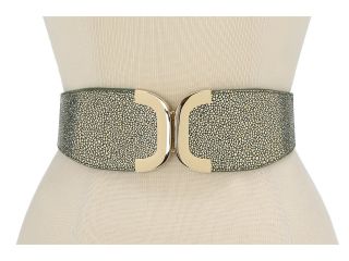 Lodis Accessories Fairfax Avenue Metal Front Closure Elastic Belt Womens Belts (Green)