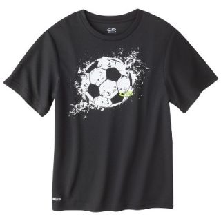C9 by Champion Boys Short Sleeve Soccer Tech Tee   Ebony L