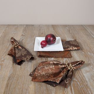 Printed Chocolate Napkins (Set of 4) Table Linens