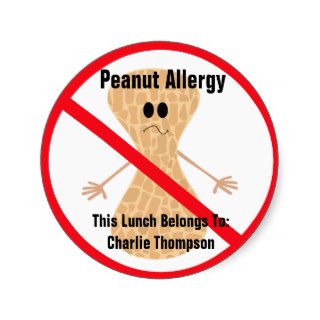 Peanut Allergy Sticker