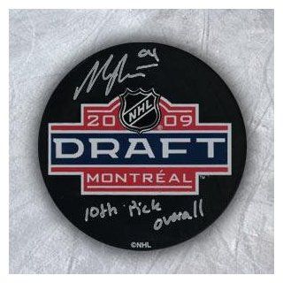 MAGNUS PAAJARVI 2009 NHL Draft SIGNED Puck w/ Pick Note   Autographed NHL Pucks Sports Collectibles