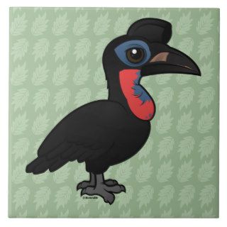 Birdorable Abyssinian Ground Hornbill Tile