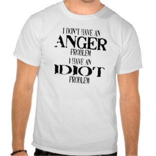 I don't have an anger problem, I have an idiot tee