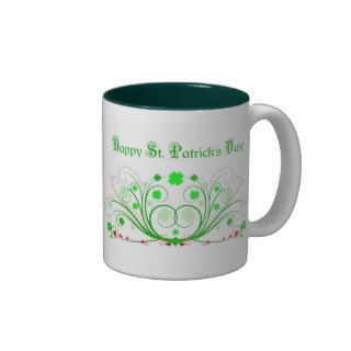Happy St. Patricks Day Mug   Celtic Scrolls