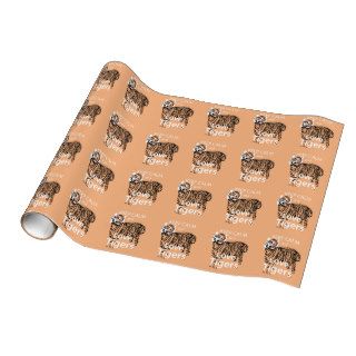 Keep Calm and Love Tigers Wrapping Paper