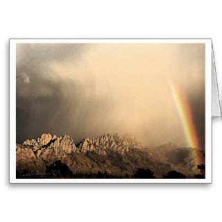 Summer Storm on the Organ Mountains Note Card