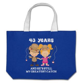 43rd Wedding Anniversary Funny Gift For Her Tote Bags