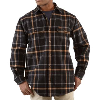 Carhartt Youngstown Flannel Shirt Jacket   Black, Large, Model 100081