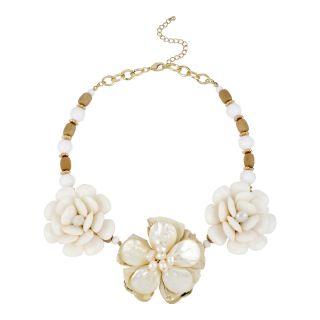MIXIT Mixit White Flower Necklace