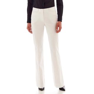 Worthington Modern Fit Angle Pocket Pants, White, Womens