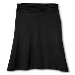 Merona Womens Jersey Knit Skirt   Black   XL