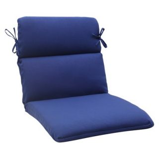 Outdoor Rounded Chair Cushion   Navy Fresco Solid