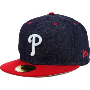 Philadelphia Phillies New Era MLB Team Color Denim 59FIFTY Cap
