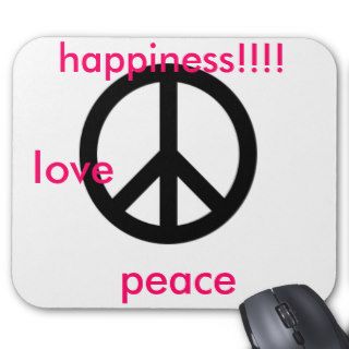 large_peace_symbol, love, peace, happiness mouse mats
