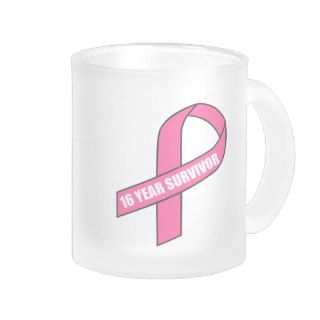 16 Year Survivor (Breast Cancer Pink Ribbon) Coffee Mug