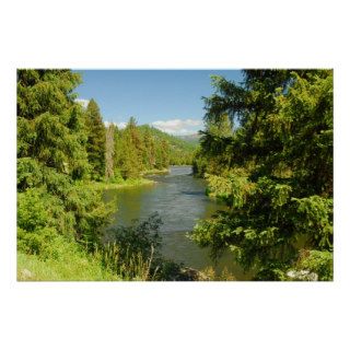 Overlooking The Lochsa River Idaho Print