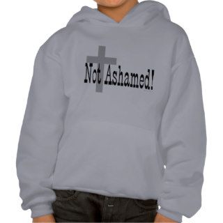 Not Ashamed Romans 116 (with Cross) Hooded Pullovers