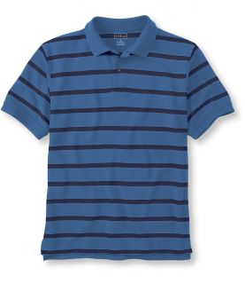 Mens Premium Double L Polo, Banded Short Sleeve Stripe Tall