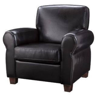 Club Chair Upholstered Chair Cigar Arm Club Chair   Dark Brown (Espresso)