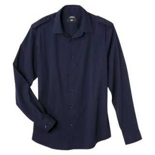 Mossimo Mens Slim Fit Button Down   Navy S