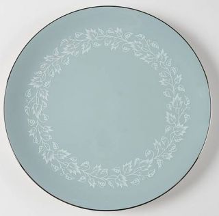 Flintridge Brocade Strata Blue (Coupe) Dinner Plate, Fine China Dinnerware   Blu