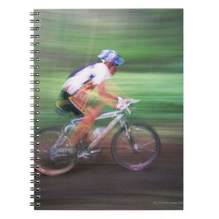 Mountain bike racing spiral note books