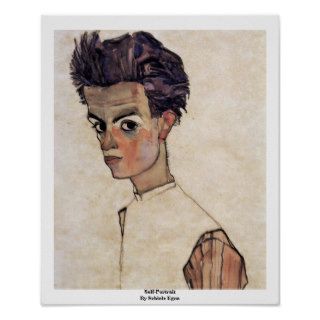 Self Portrait By Schiele Egon Posters
