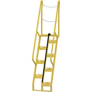 Vestil Alternating Tread Stairs   7 Steps, 68� Step Angle, Model ATS 5 68