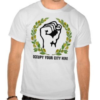 OCCUPY WALL STREET your city here template T Shirt