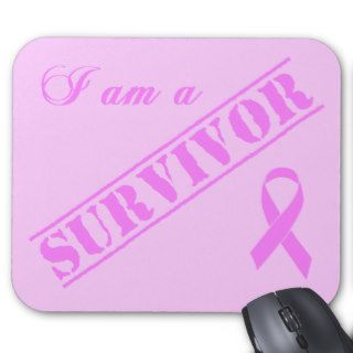 I am a Survivor   Pink Ribbon Mousepads