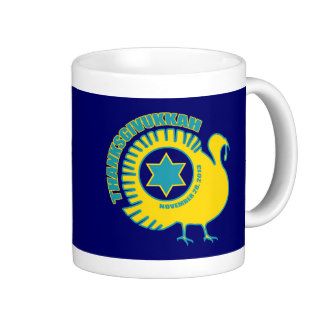 Thanksgivukkah. Hanukkah and Thanksgiving Design Mug