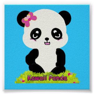 Kawaii Panda Print