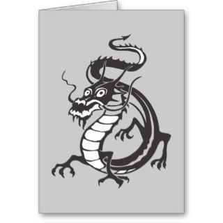 Dragon Serpent Tattoo Fantasy Fiction Drawing Art Card