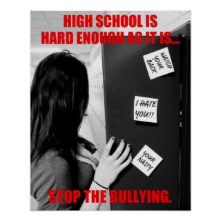 High School Bullying (Clean) Print