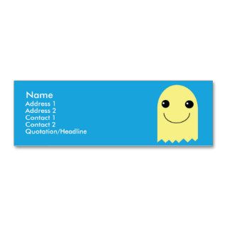 Ghost   Skinny Business Card Template