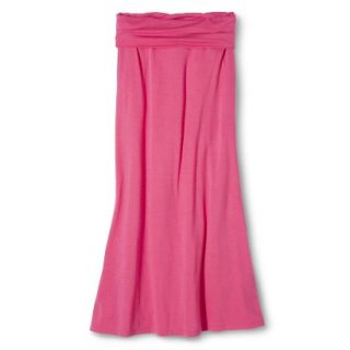 Mossimo Supply Co. Juniors Foldover Maxi Skirt   Hot Rod Pink L(11 13)
