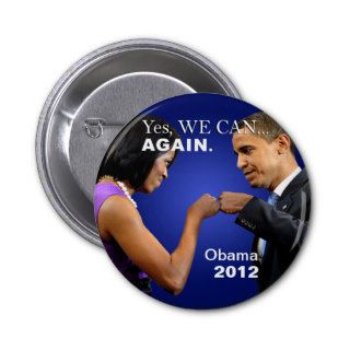 Obama Fist Bump   Yes we can, again Pin