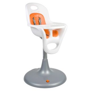 Boon Flair Pedestal Highchair with Pneumatic Lift   Coconut Seat/Tangerine Pad