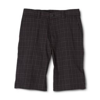 Dickies Mens Regular Fit Shorts   Dark Gray Plaid 34