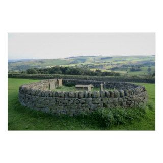 The Riley Graves near Historic Eyam in Derbyshire Poster