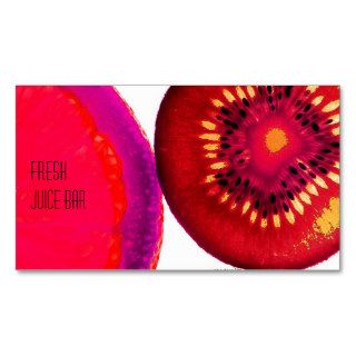 funky fruit fresh juice bar business card