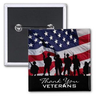 Thank You Veterans Pins