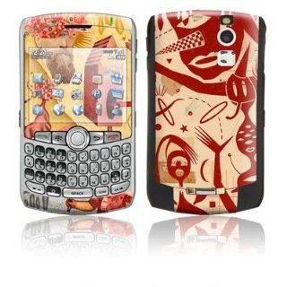 Two Worlds Design Protective Skin Decal Sticker for Blackberry Curve 8300/ 8310/ 8320 Cell Phones Cell Phones & Accessories