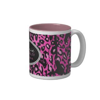 Pink Leopard Print Hair & Beauty (Custom) Mug